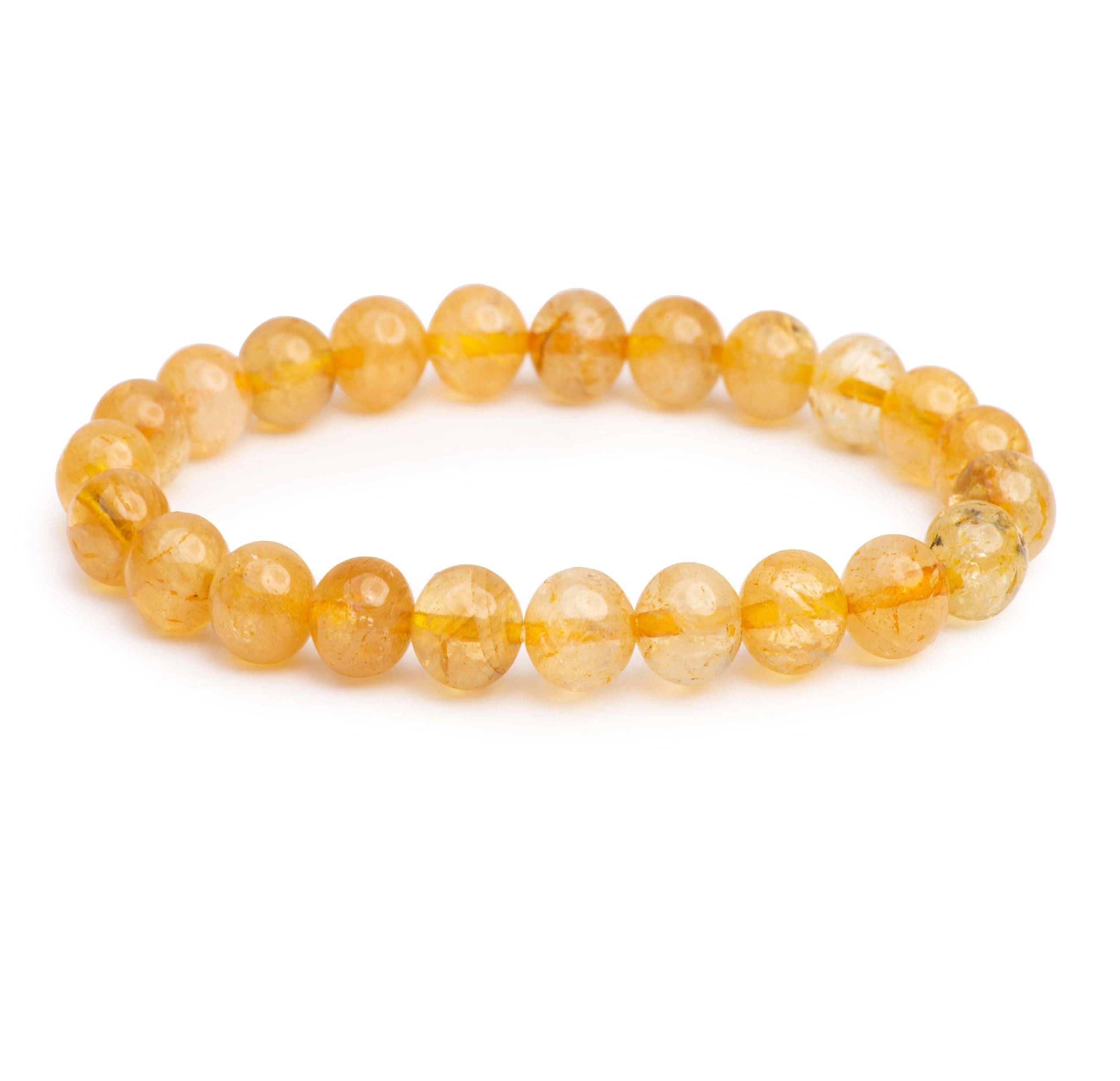Natural Citrine Gemstone Bracelet for Women - Healing Crystal Jewelry for Energy, Wealth & Positivity | Perfect for Meditation, Yoga & Spiritual Gifts