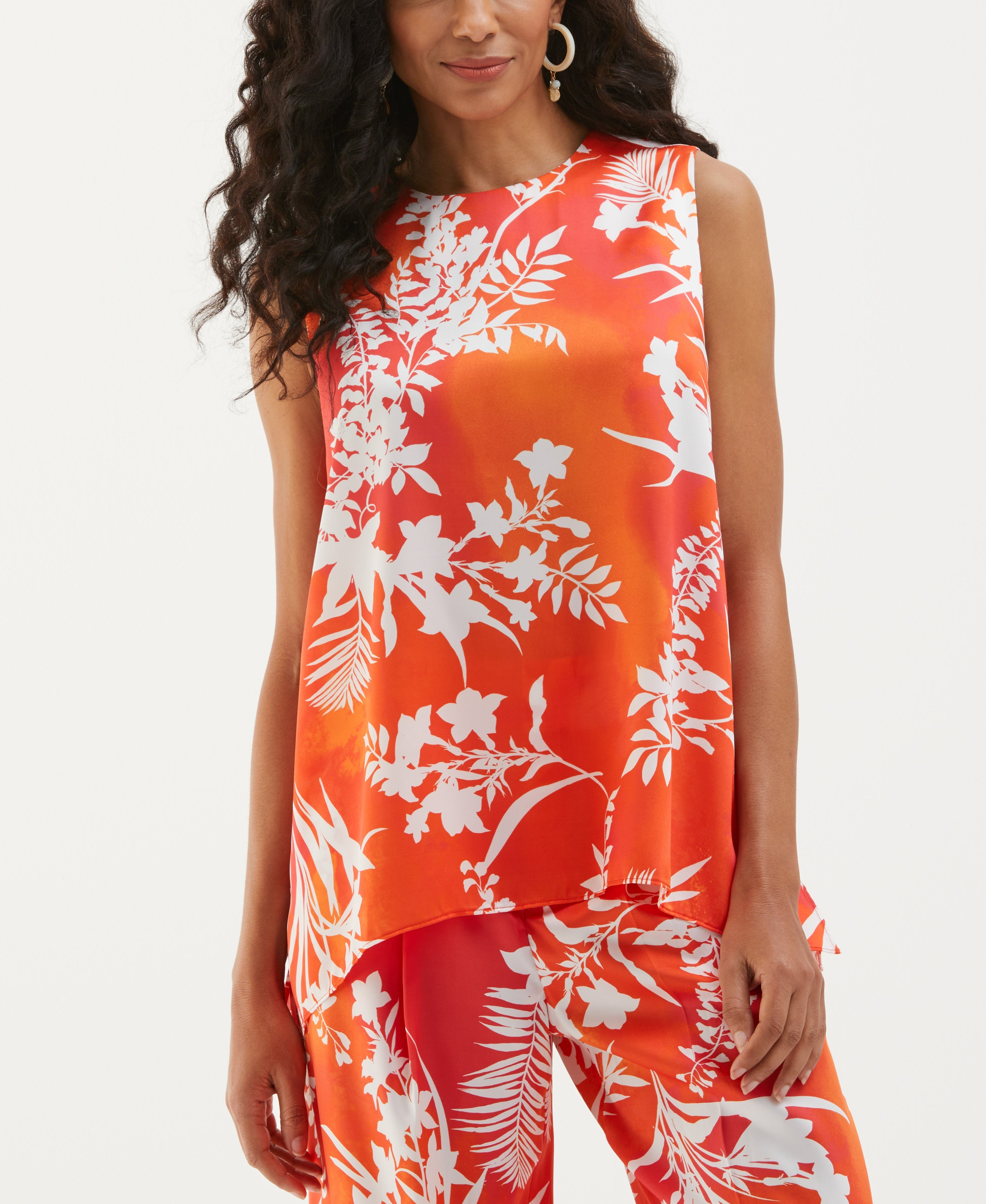Wildflower Print Drape Blouse Women's Flowy Boho Top - Perfect for Spring Outfits, Beach Vacations & Date Nights