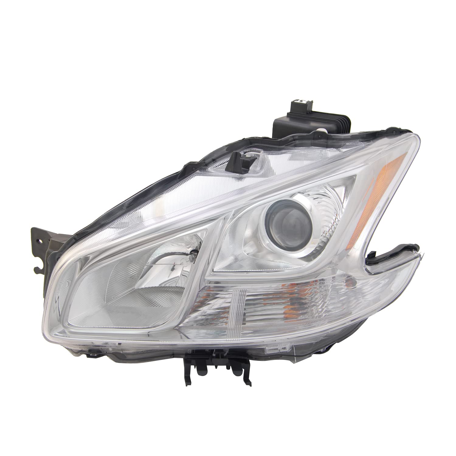 TYC Left Headlight Assembly Compatible with 2009-2014 Nissan Maxima - Replacement Headlamp for Improved Night Driving Safety