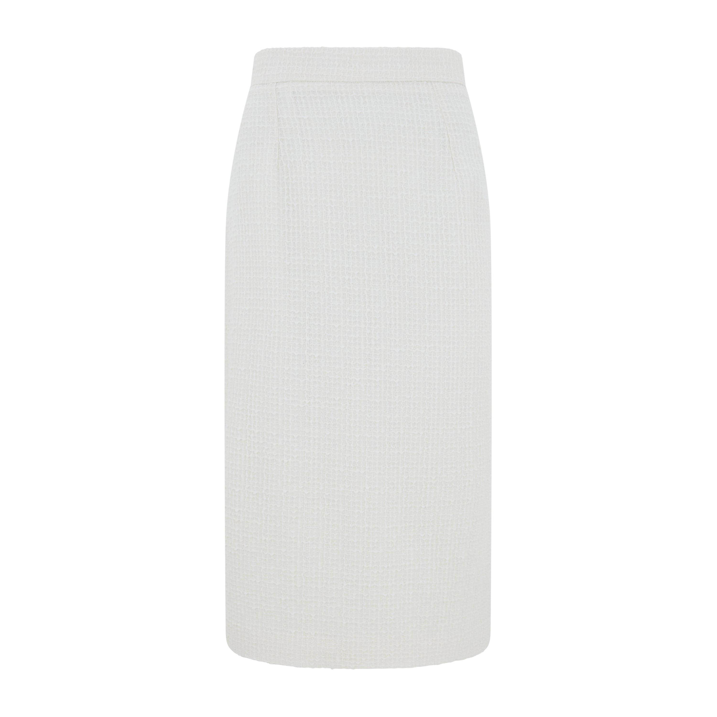 Solane Summer Tweed Pencil Skirt for Women - High Waist Office Work Skirt - Elegant Slim Fit Formal Skirt for Business, Cocktail Parties & Professional Occasions