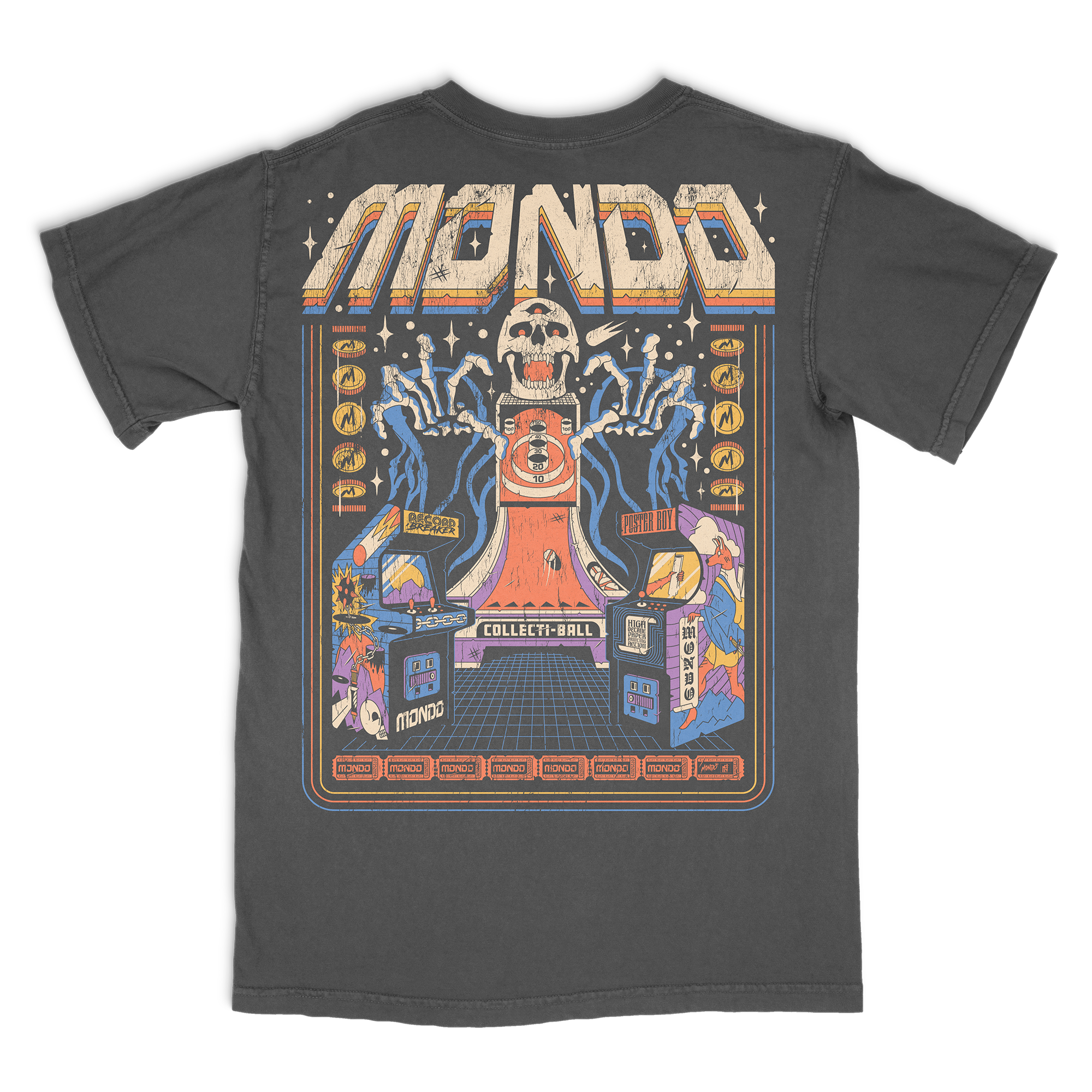 Vintage Mondo Arcade Gaming T-Shirt - Retro Video Game Tee for Men & Women - Perfect for Casual Wear, Gamer Gifts & Arcade Enthusiasts