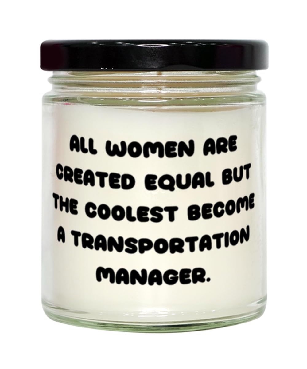 Unique Transportation Manager Gifts for Women & Men - Scented Birthday Candles for Coworkers | Perfect Office Decor & Stress Relief Gifts for Colleagues