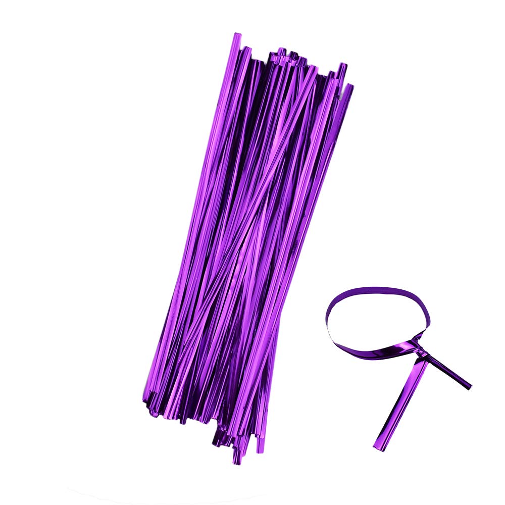 Leline's 800-Piece 6-Inch Metallic Twist Ties - Durable Cable Ties for Candy Bags, Cello Treat Bags, Gift Wrapping & Organizing Cables (Silver & Gold)