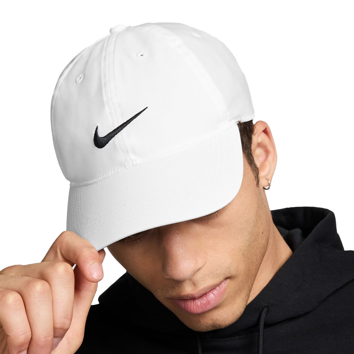 Nike Dri-FIT Club Performance Cap - White | Moisture-Wicking, Breathable Golf & Running Hat for Men & Women