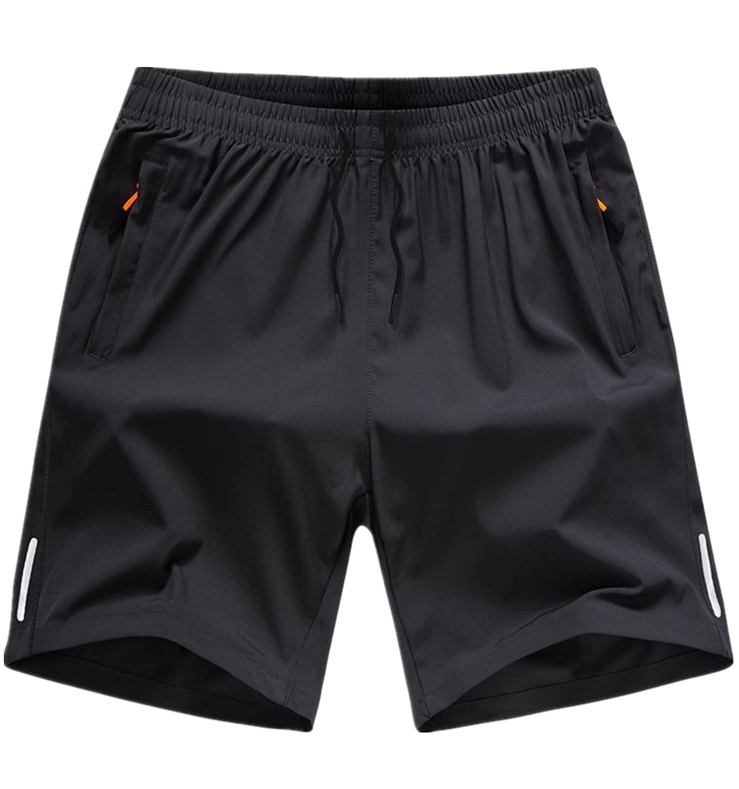 GUNLIRE Men's Workout Gym Shorts - Lightweight Athletic Running Shorts with Drawstring & Zipper Pockets for Training, Jogging, and Outdoor Activities