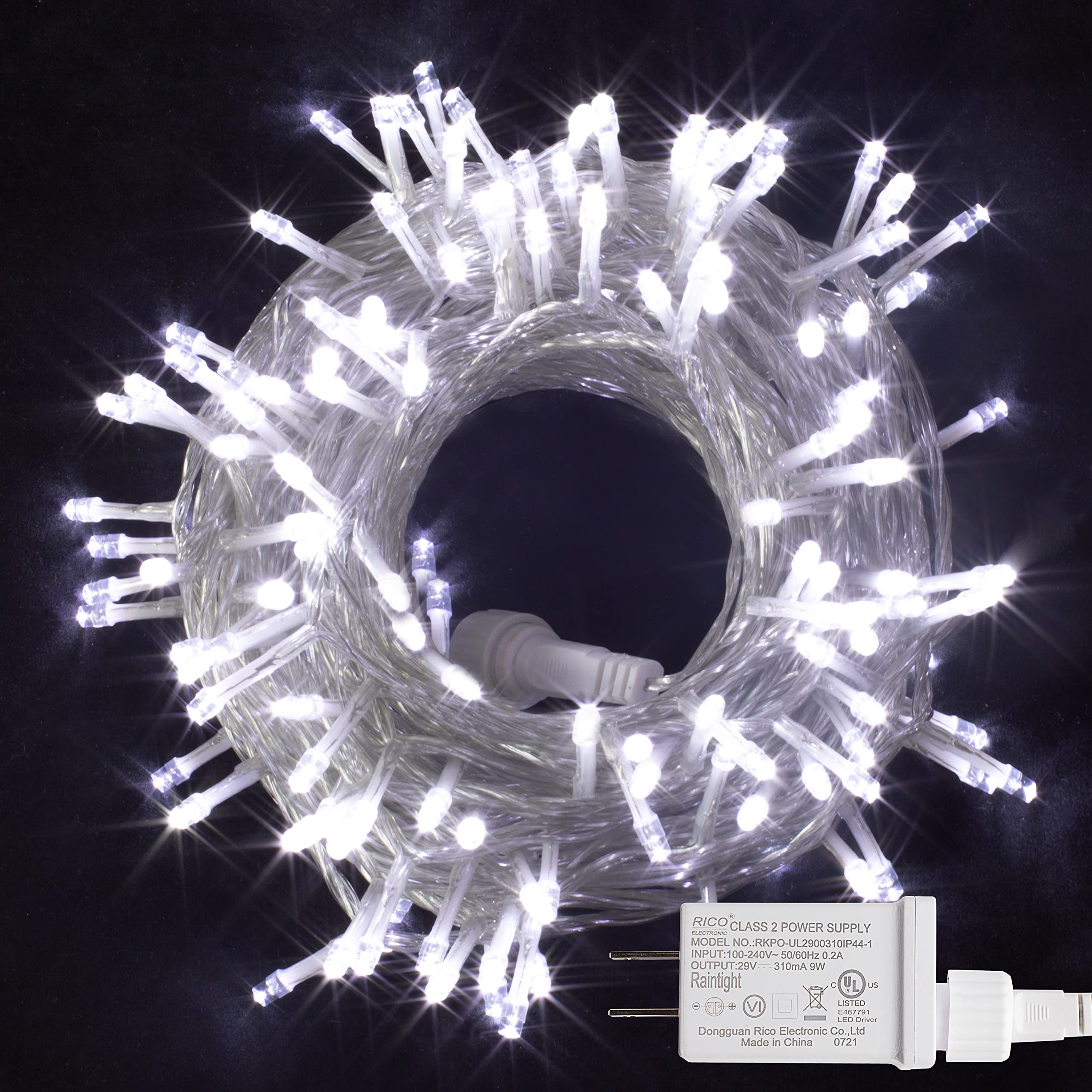 150 LED White Christmas Lights - 59.38FT Waterproof String Lights with 8 Modes for Indoor/Outdoor Decor | Perfect for Christmas Trees, Weddings, Parties, Bedroom & Holiday Decorations