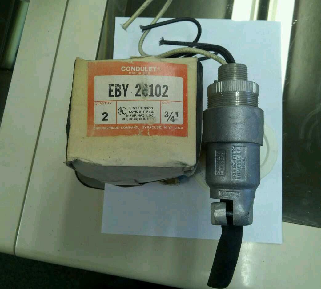 CROUSE HINDS EBY26102 Portable Cord Connector - 2 Pack | Weatherproof Electrical Junction Box for Outdoor & Industrial Use