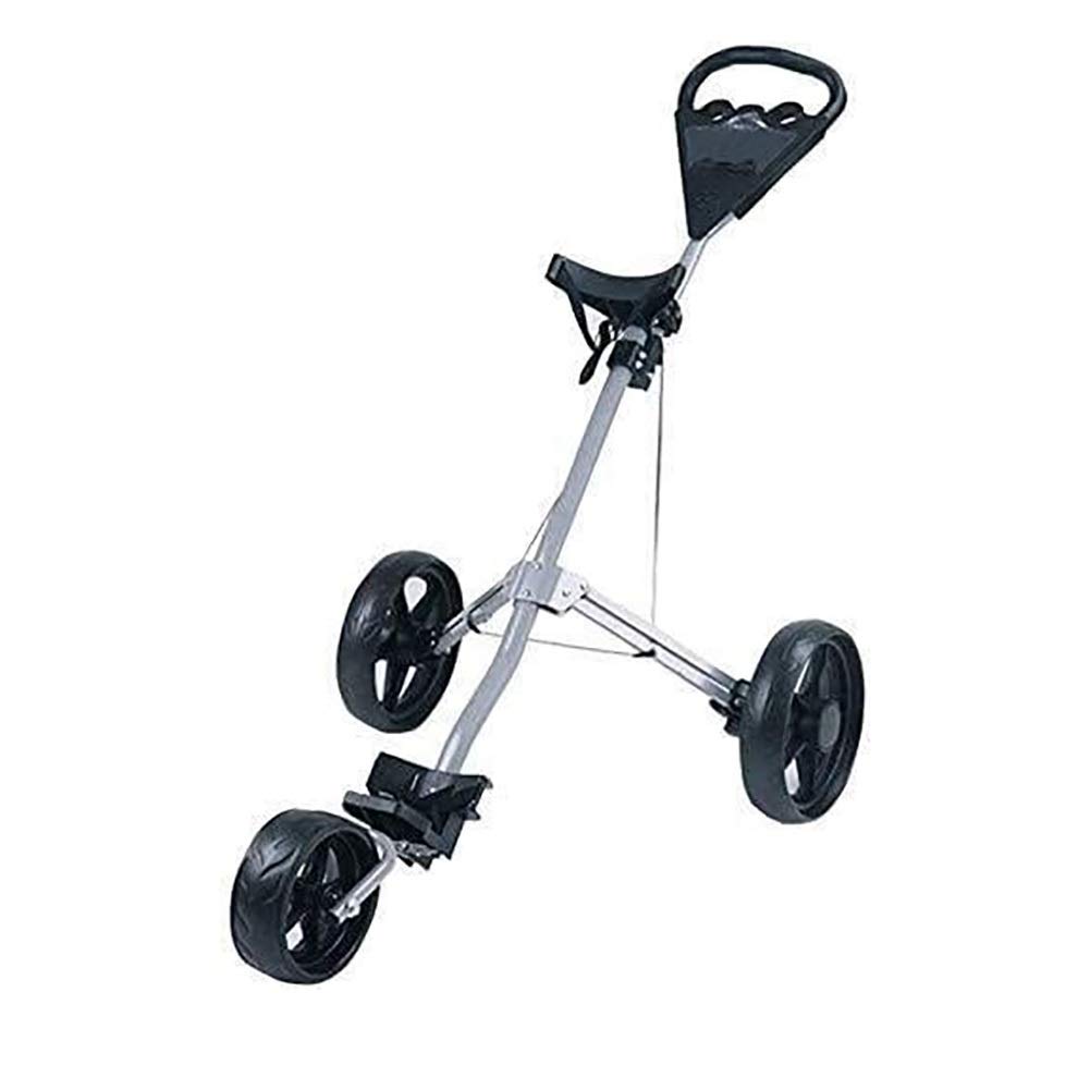 3-Wheel Foldable Golf Push Cart - Lightweight & Durable Golf Trolley with Practical Design | Perfect for Golf Course, Driving Range & Outdoor Practice