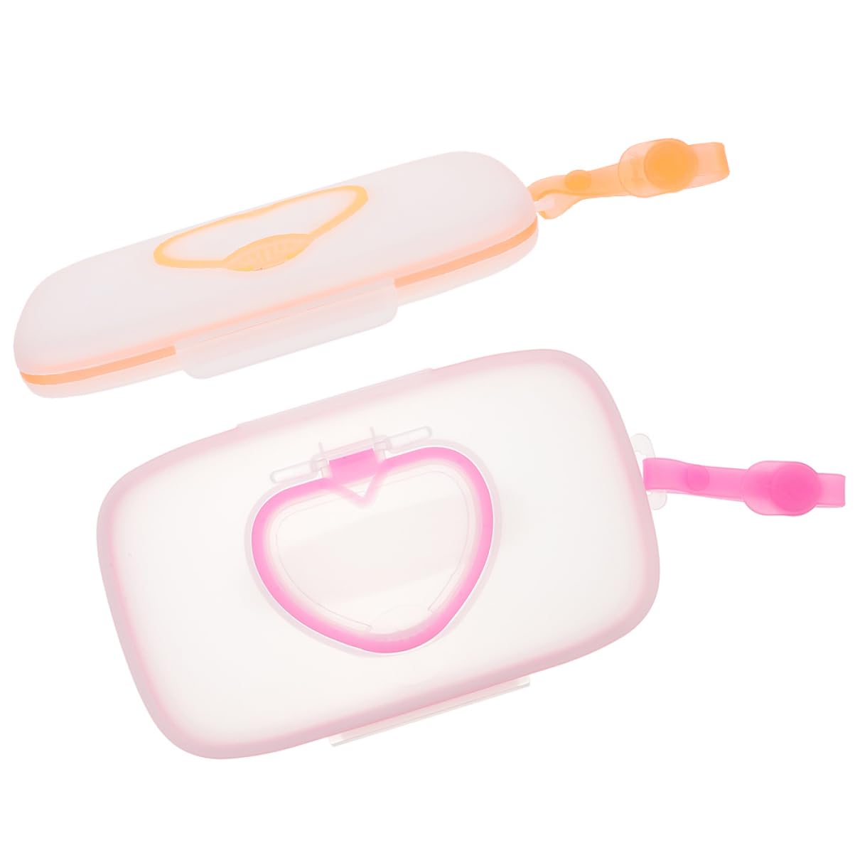 HAPINARY 2 Pack Baby Wet Wipes Travel Case - Portable Hanging Wipes Dispenser for Diaper Bag, Stroller & Car - Leak-Proof Wipes Storage Box for On-the-Go Parents