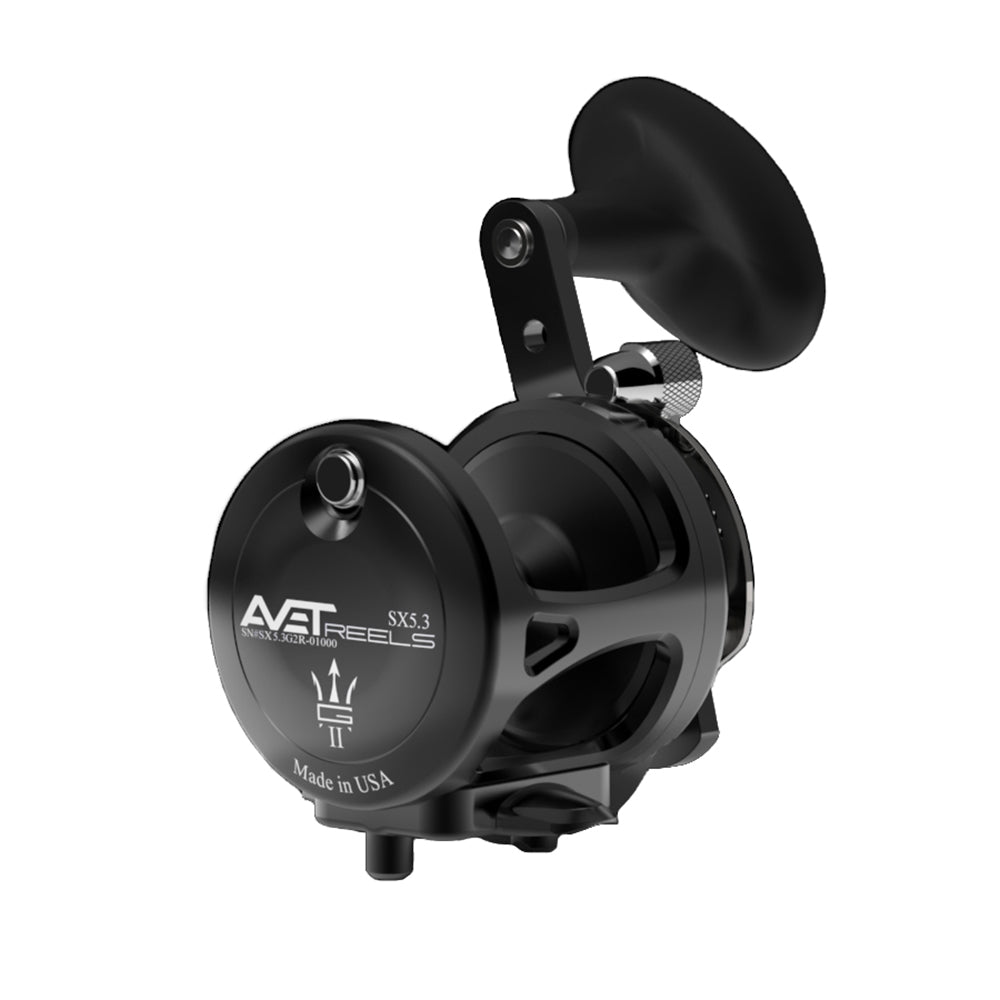 Avet SX G2 5.3 Single Speed Fishing Reel - Saltwater & Freshwater Spinning Reel for Surf Casting, Boat Fishing & Offshore Angling