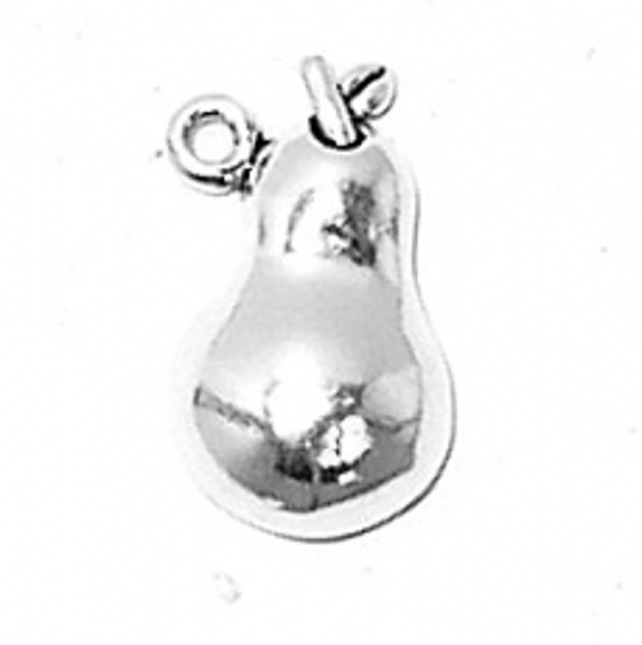 1.5mm Sterling Silver Box Chain Necklace with Pear Pendant - Christian JOY Fruit of the Spirit Jewelry for Men & Women | Perfect for Church, Baptism, Weddings & Daily Wear