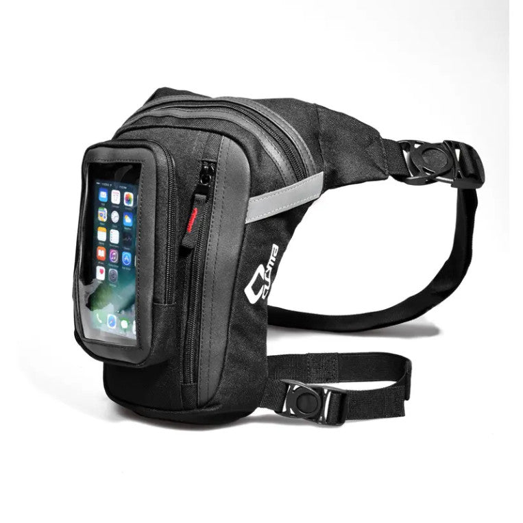 Motorcycle Thigh Bag with Clear Phone Window - Waterproof Leg Pouch for Bikers & Outdoor Activities - Perfect for Riding, Hiking & Travel Accessories