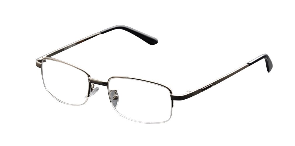 Premium Metal Half Rim Bifocal Reading Glasses for Men & Women - Comfortable Lightweight Eyewear for Reading, Computer Work & Close-Up Tasks