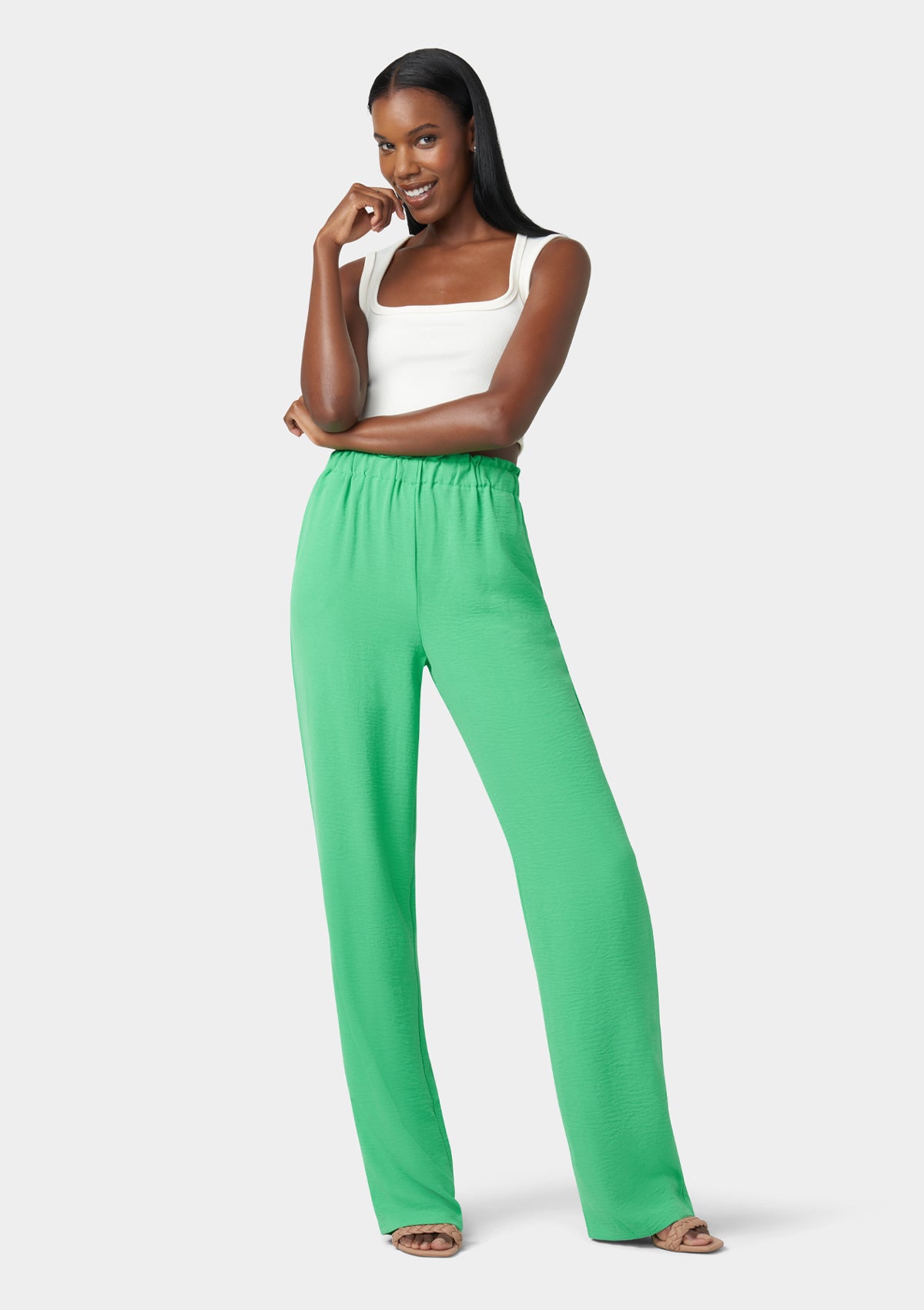 Tall Brooke Wide Leg Pants for Women - High Waisted Flowy Lounge Pants - Comfortable Casual & Office Wear - Perfect for Yoga, Travel & Everyday Outfits