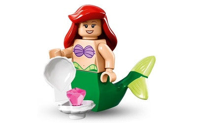 Disney Series 1 LEGO Minifigures - Ariel The Little Mermaid Building Toy for Kids Collection & Play | Birthday Gift Idea for Disney Fans