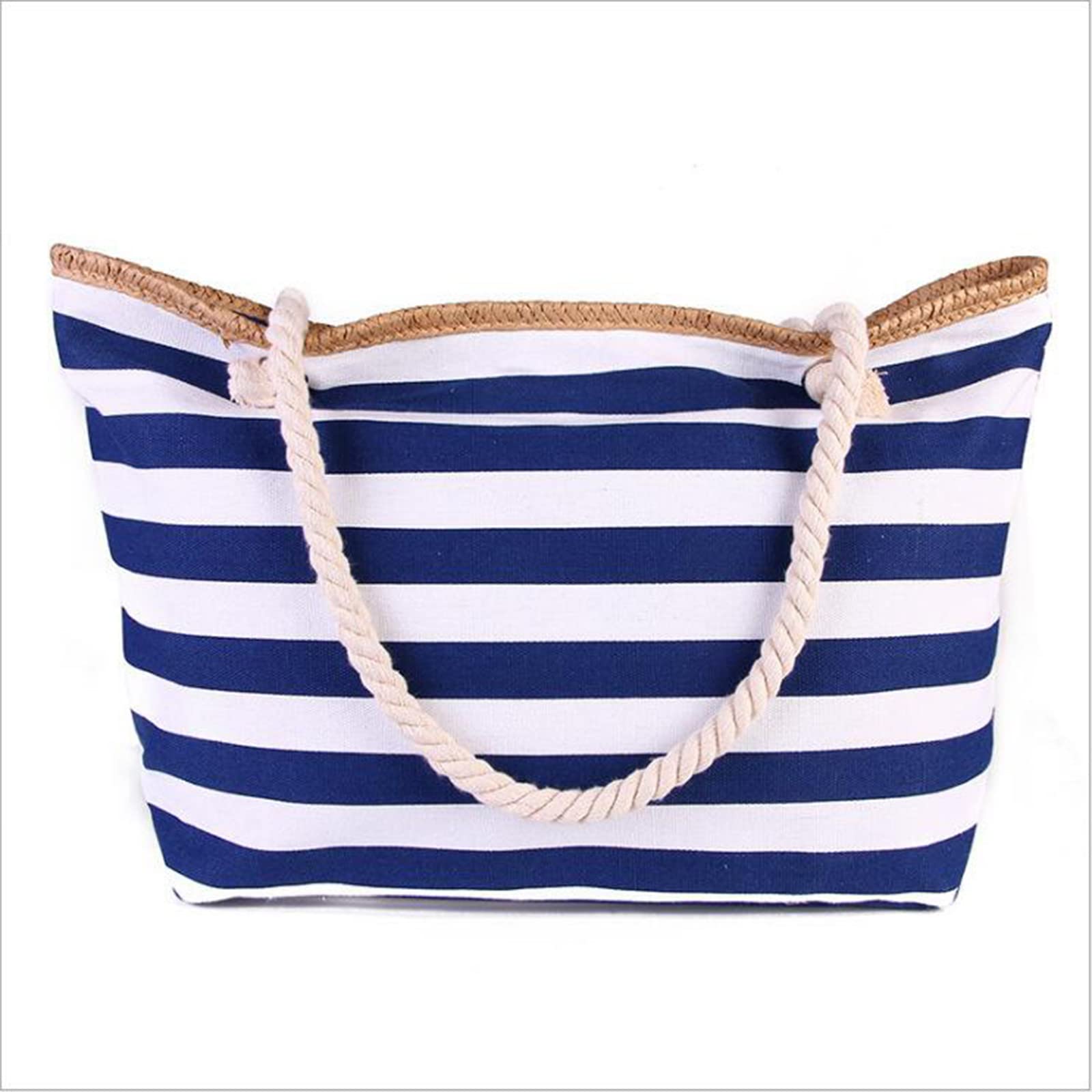 Tropical Palm Leaf Beach Tote Bag for Women - Large Reusable Grocery Shoulder Bag with Zipper Pocket | Perfect for Summer Vacations & Shopping