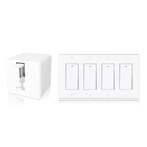 MoesGo Smart BLE Fingerbot Switch - Wireless Remote Control for Smart Lights & Push Button Devices | Perfect for Home Automation, Smart Bulbs & IoT Devices