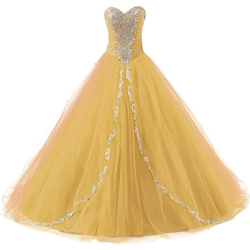 JAEDEN Sweetheart Neckline Long Quinceanera Dress - Elegant Formal Prom Ball Gown for Weddings, Homecoming & Special Occasions