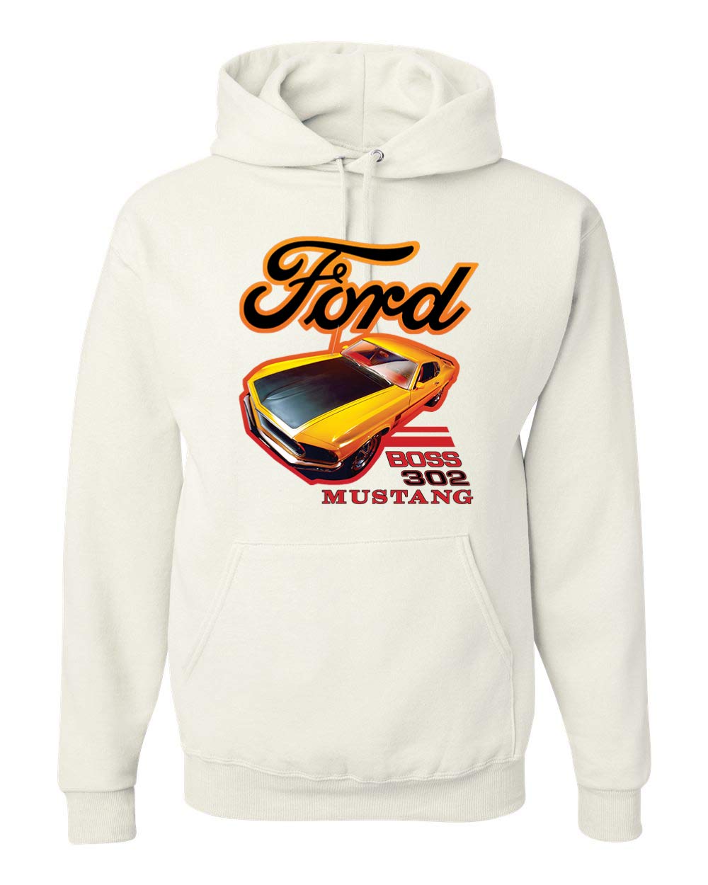 Ford Boss 302 Mustang Racing Classic Graphic Hoodie - Men's Vintage Car & Truck Hooded Sweatshirt | Perfect for Racing Enthusiasts & Automotive Lovers