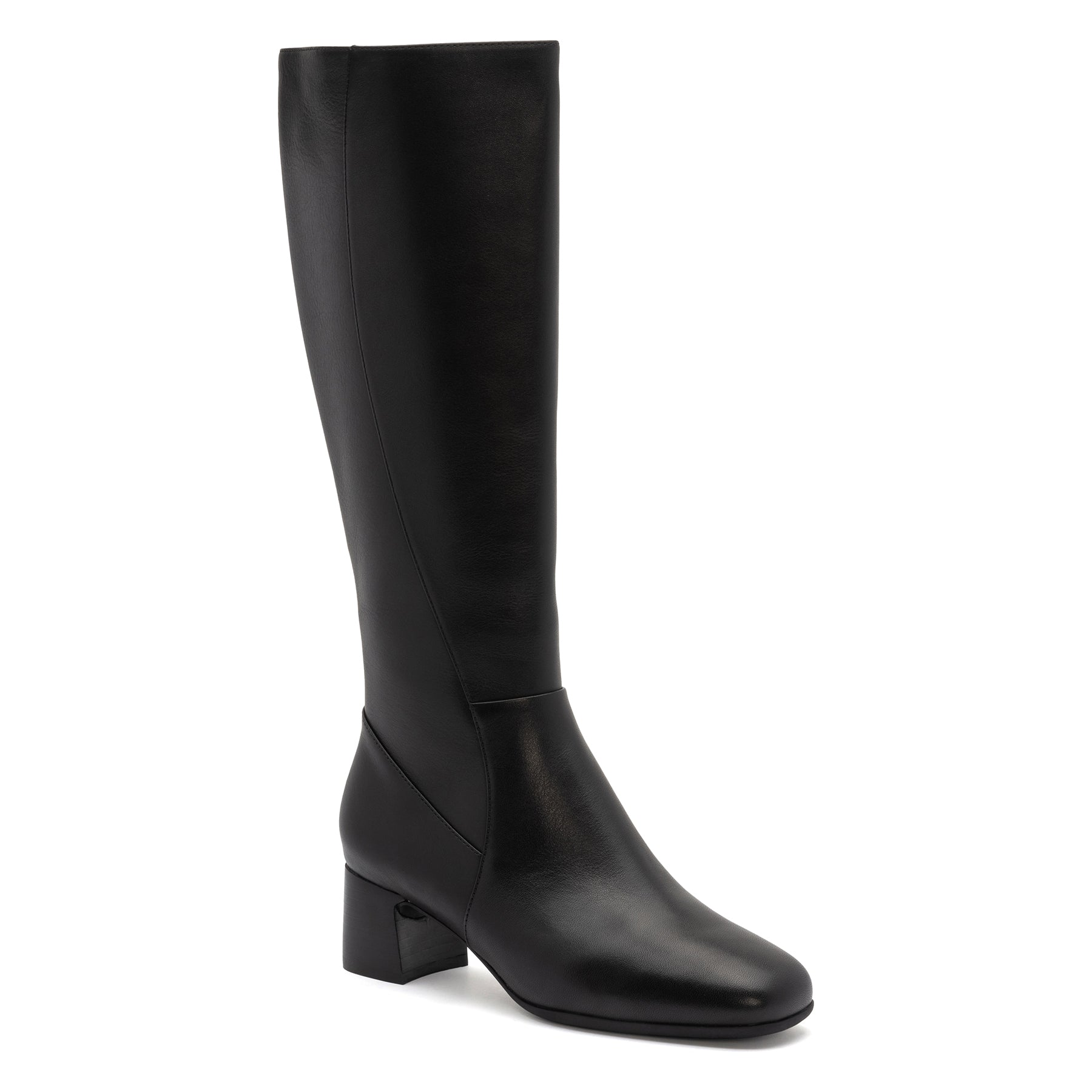 Abeo Avenue Women's Tall Black Nappa Leather Boots - Stylish & Comfortable for Fall, Winter & Everyday Wear