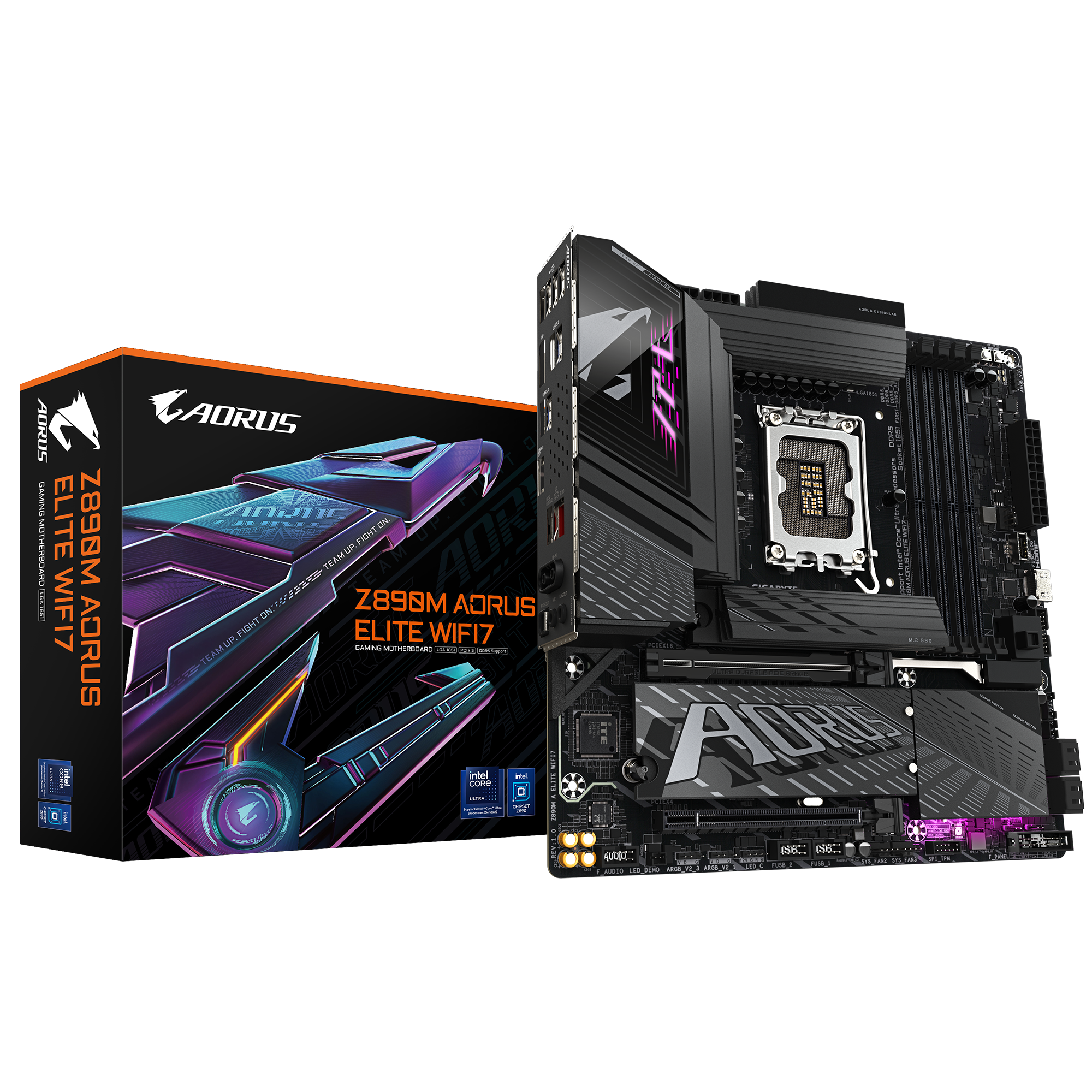 Gigabyte Z890M Aorus Elite | Micro ATX Motherboard for Gaming PC - DDR5, PCIe 5.0, WiFi 6 | Perfect for Compact Gaming Rigs & High-Performance Workstations