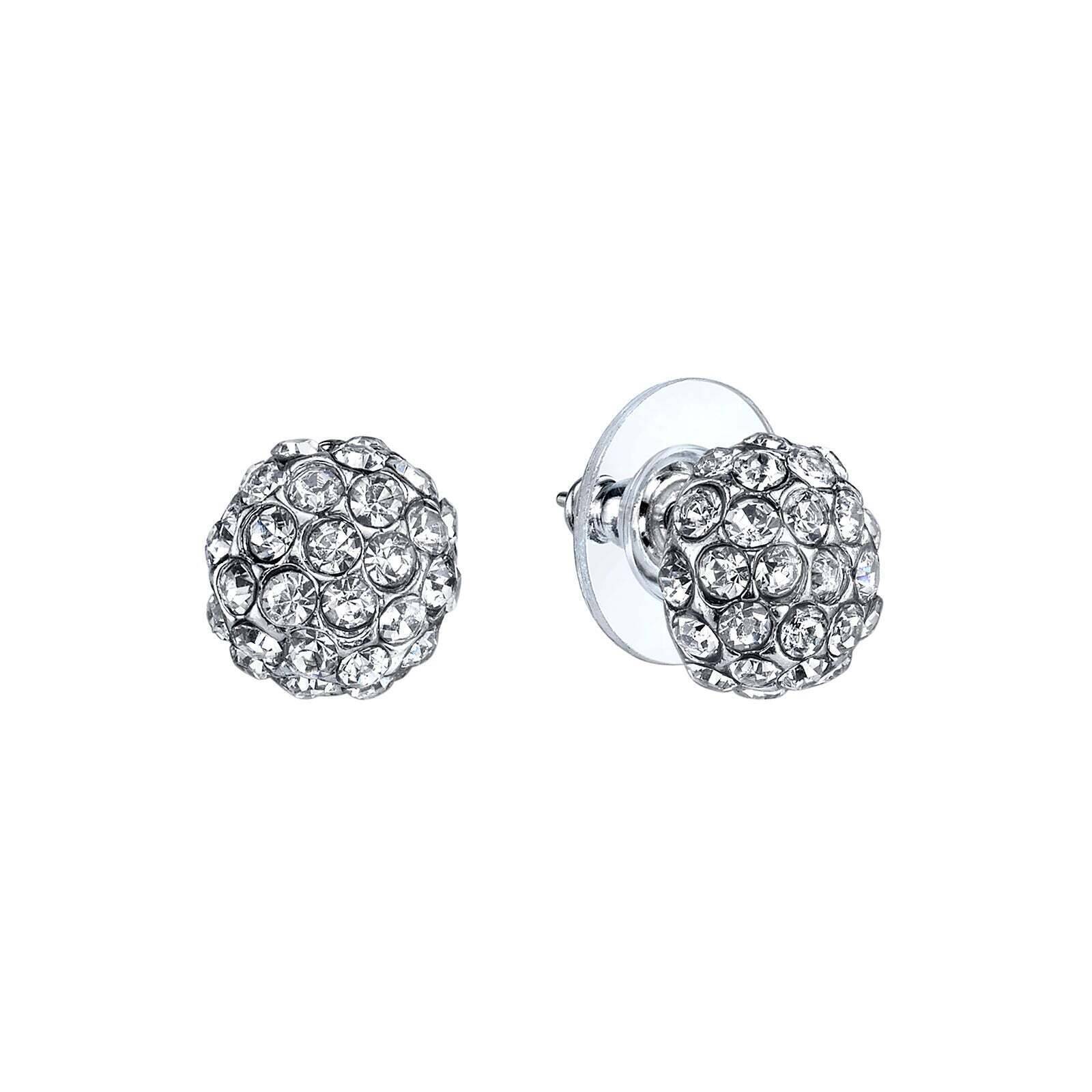 1928 Bridal Pave Crystal Stud Earrings - Elegant Wedding Jewelry for Brides, Bridesmaids & Formal Occasions | Perfect for Weddings, Anniversaries & Special Events