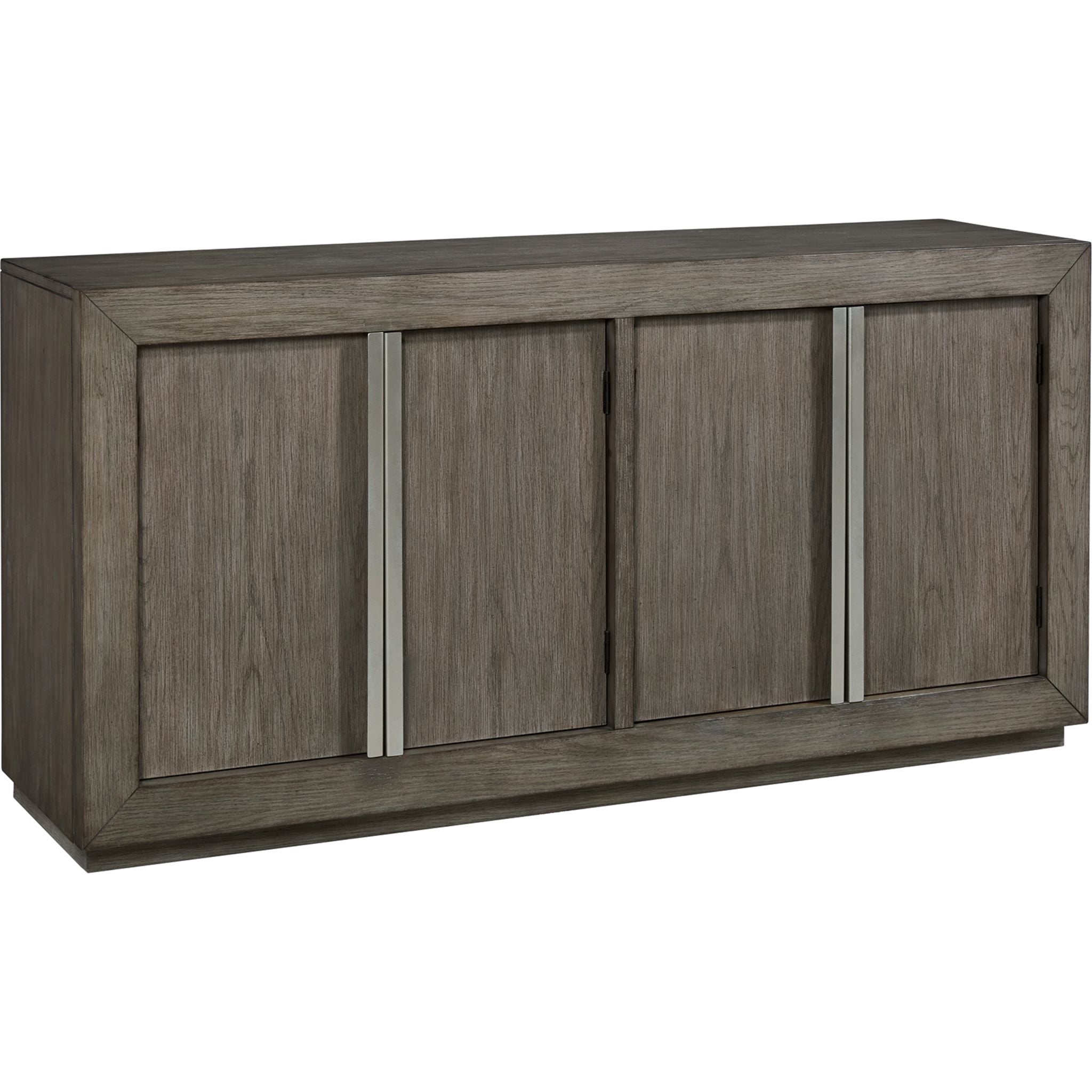 Anibecca 60-Inch Gray Dining Server Buffet Table with Storage - Modern Sideboard for Dining Room, Living Room, and Entryway Organization