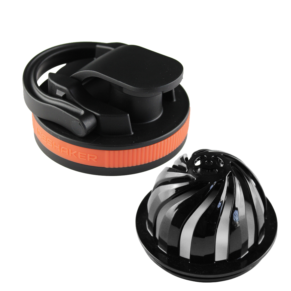 26oz Protein Shaker Bottle with Lid & Agitator - Black Lid & Summer Escape Band - Perfect for Gym, Workouts & Outdoor Activities