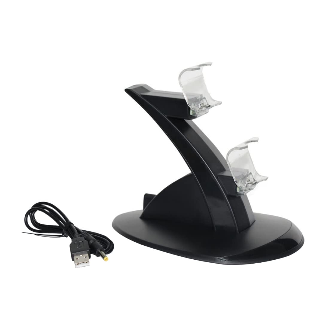 Wireless PS4 Controller Charger Dock Station - Dual USB Ports with LED Indicator - Compatible with PS4 Regular, Slim & Pro - Fast Charging Stand for Gaming Accessories - Perfect for Home Gaming Setup & Multiplayer Sessions