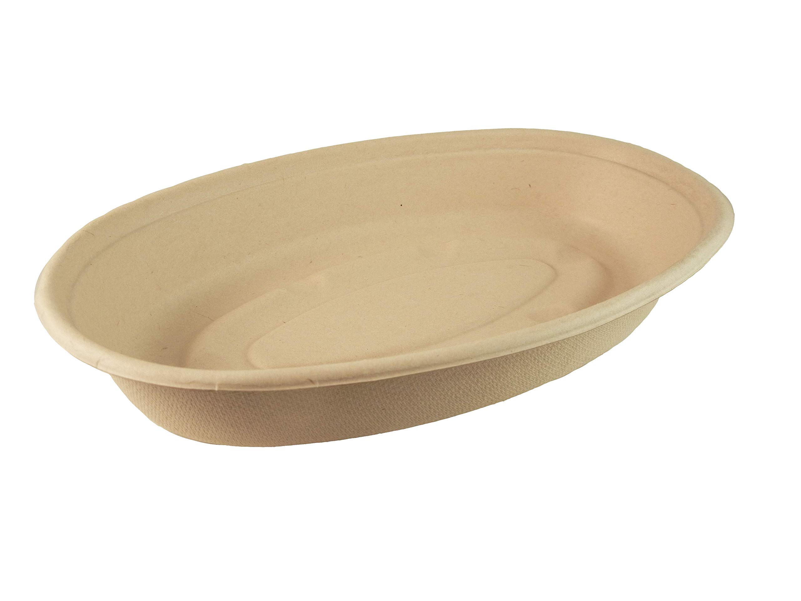 Eco-Friendly 24oz Plant Fiber Burrito Bowls - Tree-Free, Compostable, Case of 400 | Perfect for Restaurants, Catering & Sustainable Food Packaging