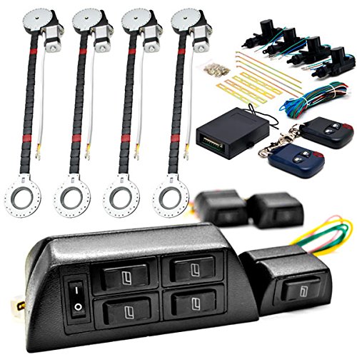 Biltek 4x Power Window & Keyless Entry Kit - Compatible with Toyota 4Runner, Camry, Echo & Volkswagen Cruiser | Easy Car Door Lock & Window Control Upgrade for Enhanced Security & Convenience | Perfect for Daily Commute, Road Trips & Family Vehicles