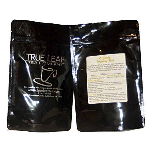 Organic True Leaf Tummy Tea - 1 LB Bag | Herbal Digestive Support for Bloating & Upset Stomach | Perfect for After Meals, Stress Relief & Wellness Routine