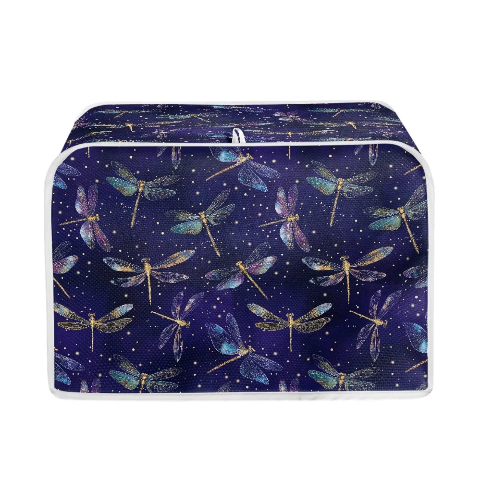 Dragonfly Print 2-Slice Toaster Cover - Waterproof, Dustproof Oven Toaster Protector for Kitchen Appliances, Home Decor, Perfect for Countertop and Dining Table Use