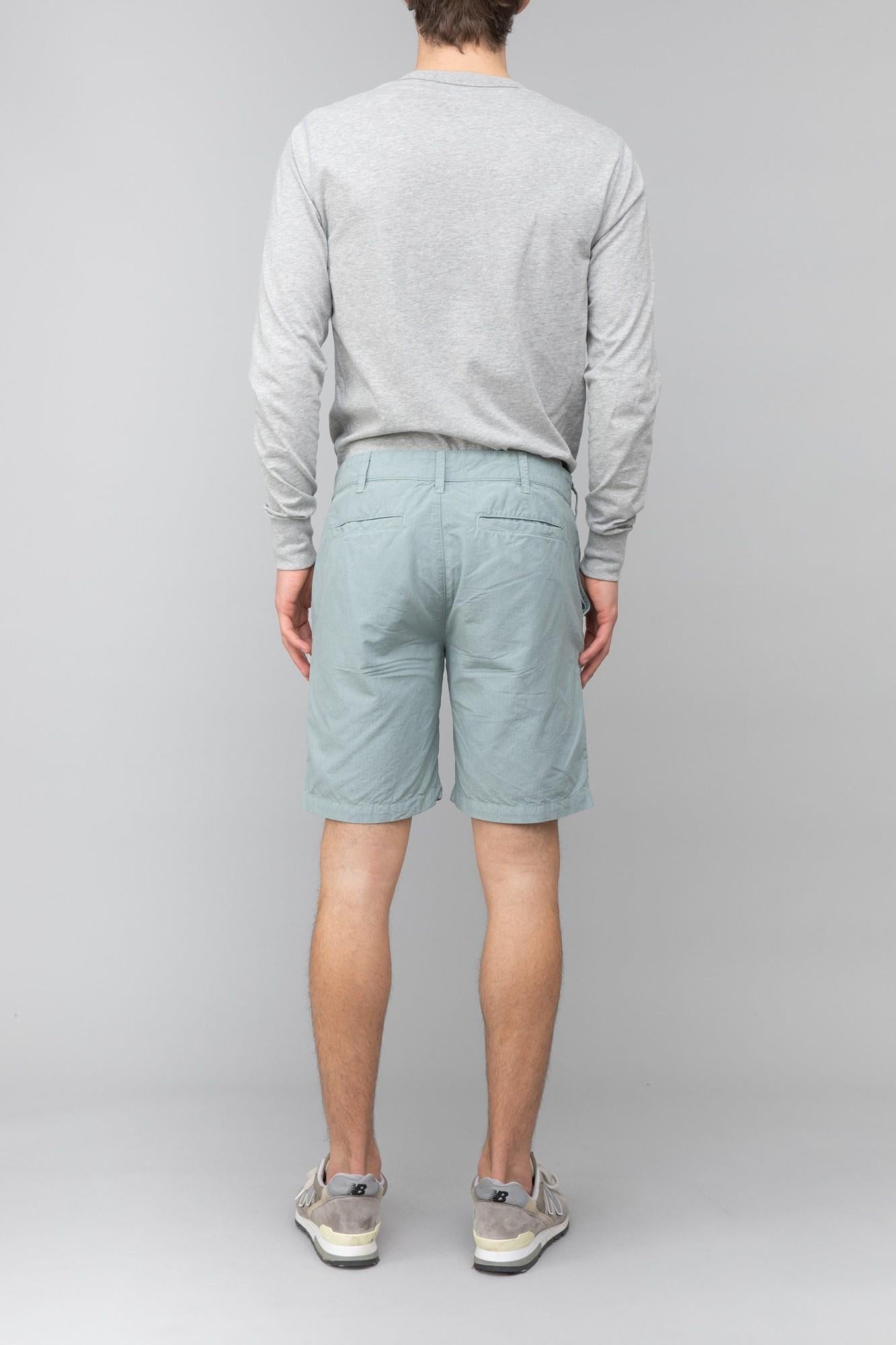 Men's Light Blue Bermuda Shorts - Comfortable Casual Summer Shorts for Beach, Travel & Outdoor Activities