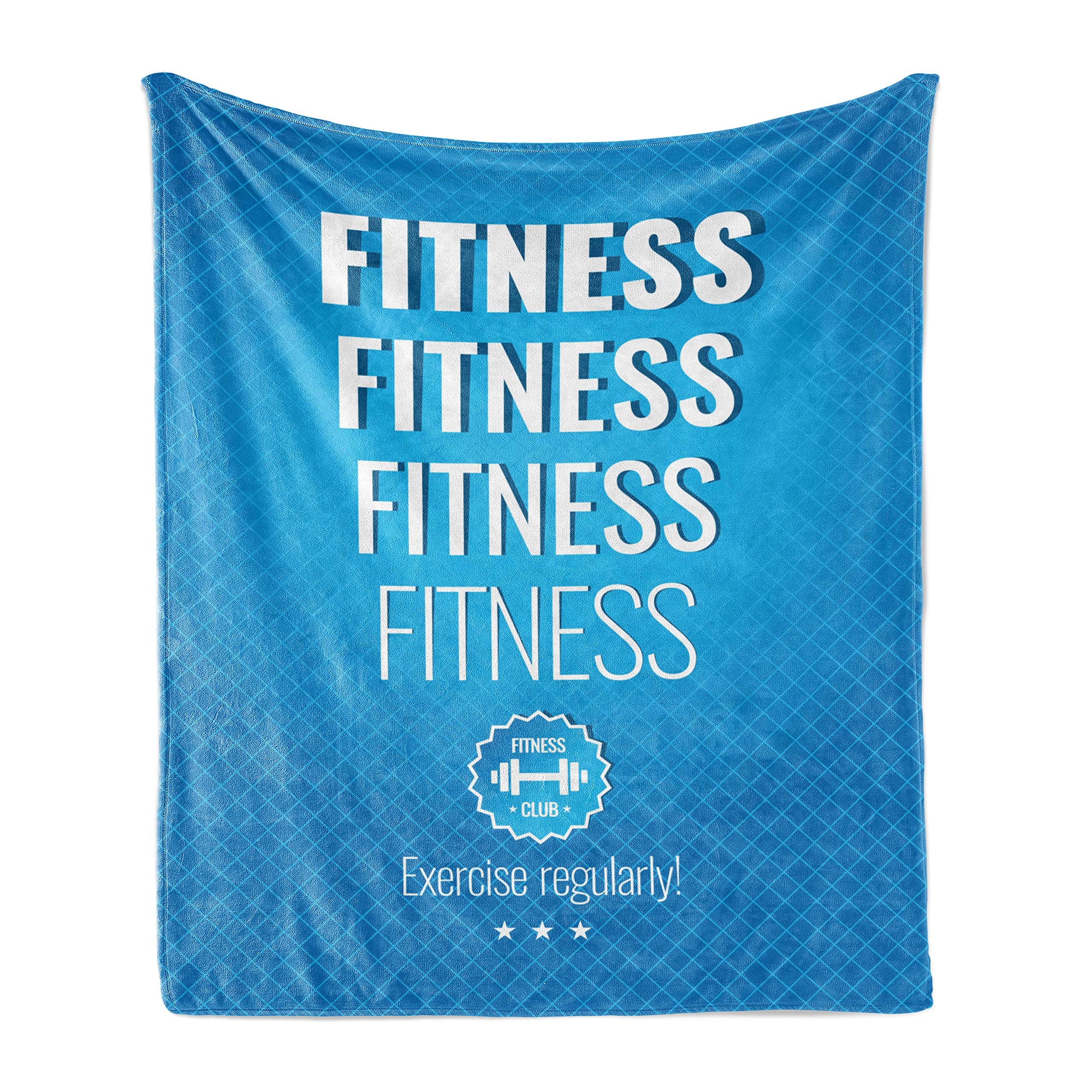 Ambesonne Motivational Fitness Throw Blanket - 50