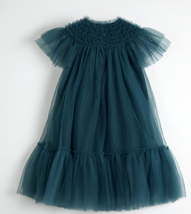 CERA UNA VOLTA CARLA Dress for Girls (Ages 2-12 Years) - Elegant Floral Party Dress for Special Occasions, Birthday & Holiday Events
