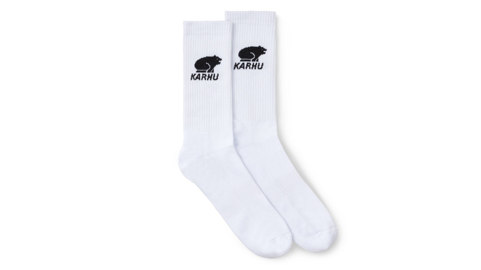 Classic Logo Socks - White & Black - Comfortable Casual Crew Socks for Men & Women - Perfect for Daily Wear, Sports, and Gifts