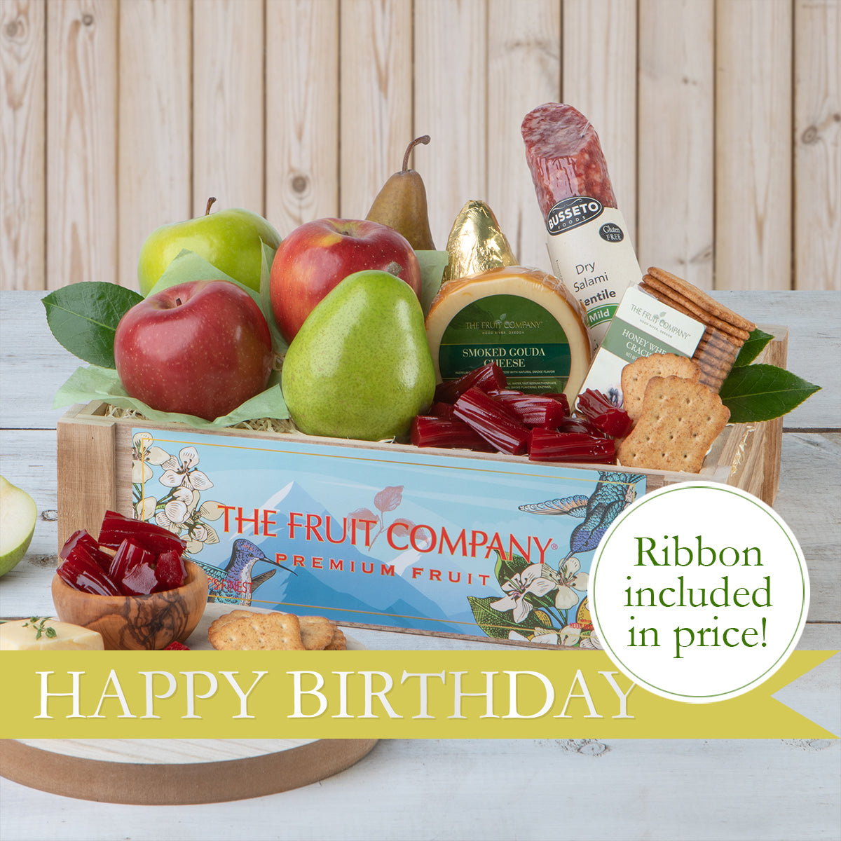 Happy Birthday Snack Crate - Premium Gift Box with Assorted Treats for Birthday Celebrations, Parties & Special Occasions