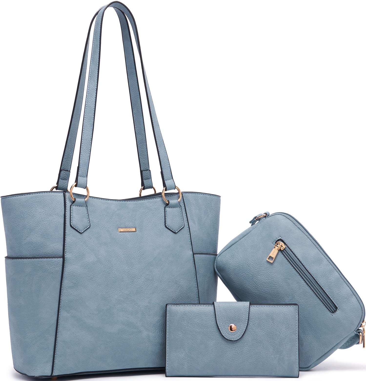 Women's Tote Handbags Set - Large Shoulder & Crossbody Purse for Work & Travel