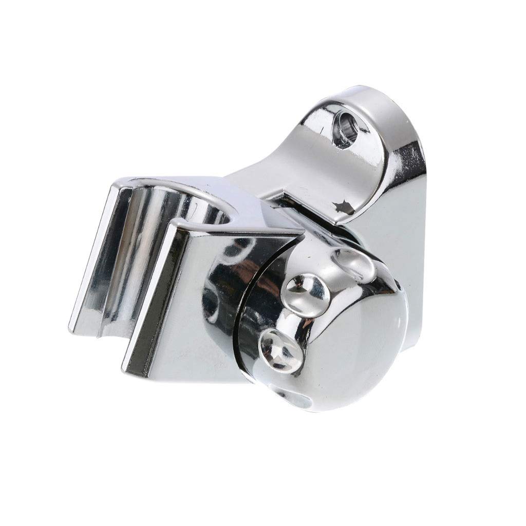 XLEVE Adjustable Shower Head Holder - Silver Wall Mounted Bracket for Bathroom, Universal Shower Head Stand with Strong Suction Cups - Perfect for Bathroom Renovation & Spa-Like Shower Experience
