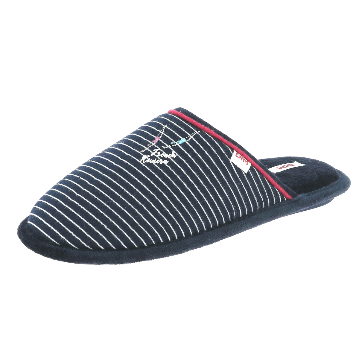 Blue and White Striped Kids Slippers - Soft & Cozy Children's House Shoes for Indoor Comfort & Playtime