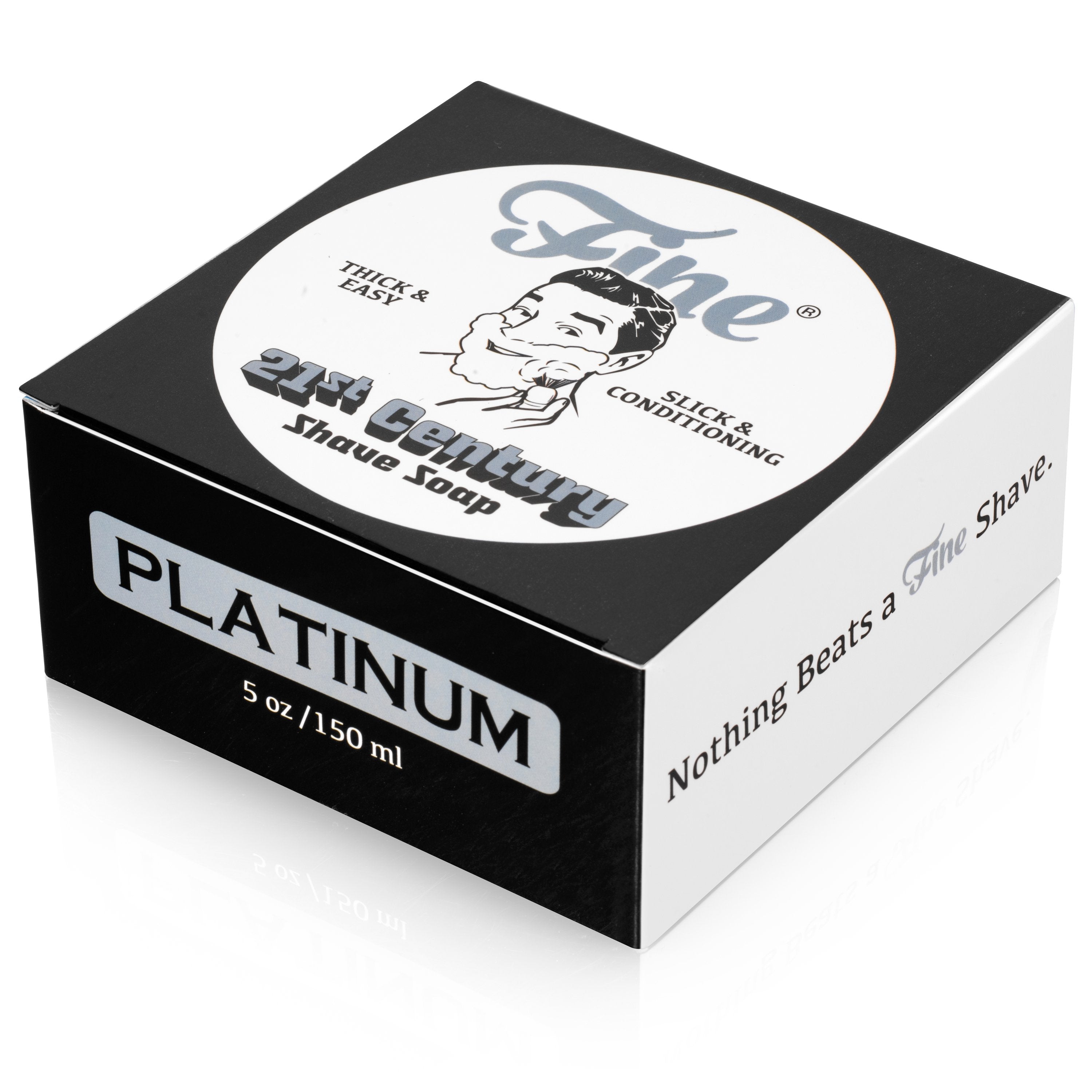 Premium Shaving Soap for Men - Fine Accoutrements Platinum Luxury Shave Cream with Shea Butter & Essential Oils - Perfect for Wet Shaving & Beard Care Routine at Home or Travel