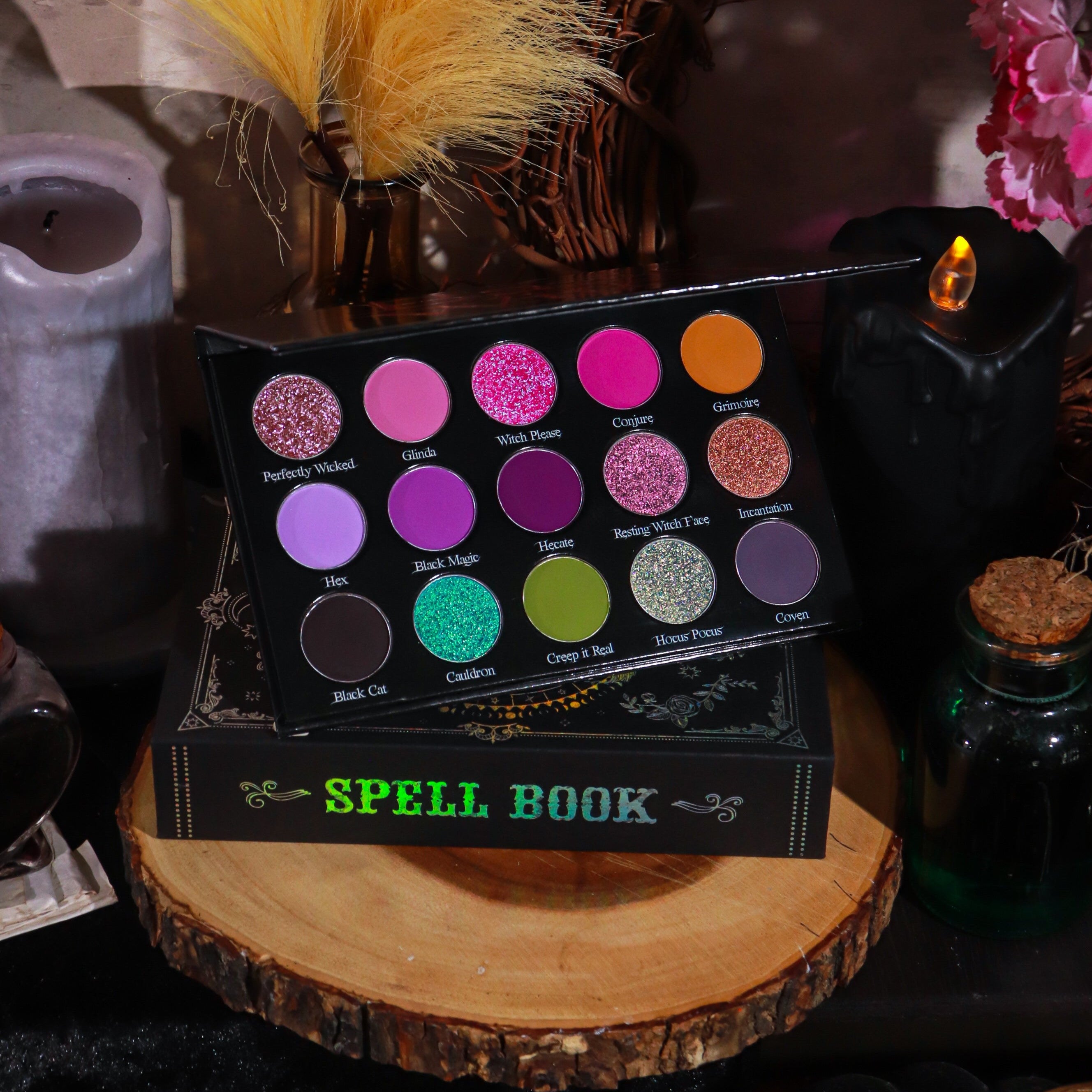 Basic Witch Eyeshadow Palette - 12 Matte & Shimmer Shades for Halloween, Cosplay & Everyday Makeup | Vegan & Cruelty-Free