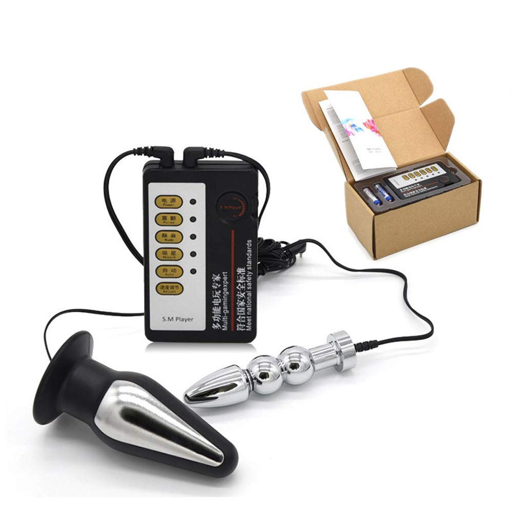 QWE Electro E-stim Kit - Electric Stimulation Sex Toy for Anal, Vaginal & Vestibular Pleasure - Enhance Sensation & Physiotherapy - Perfect for Couples Play & Solo Masturbation