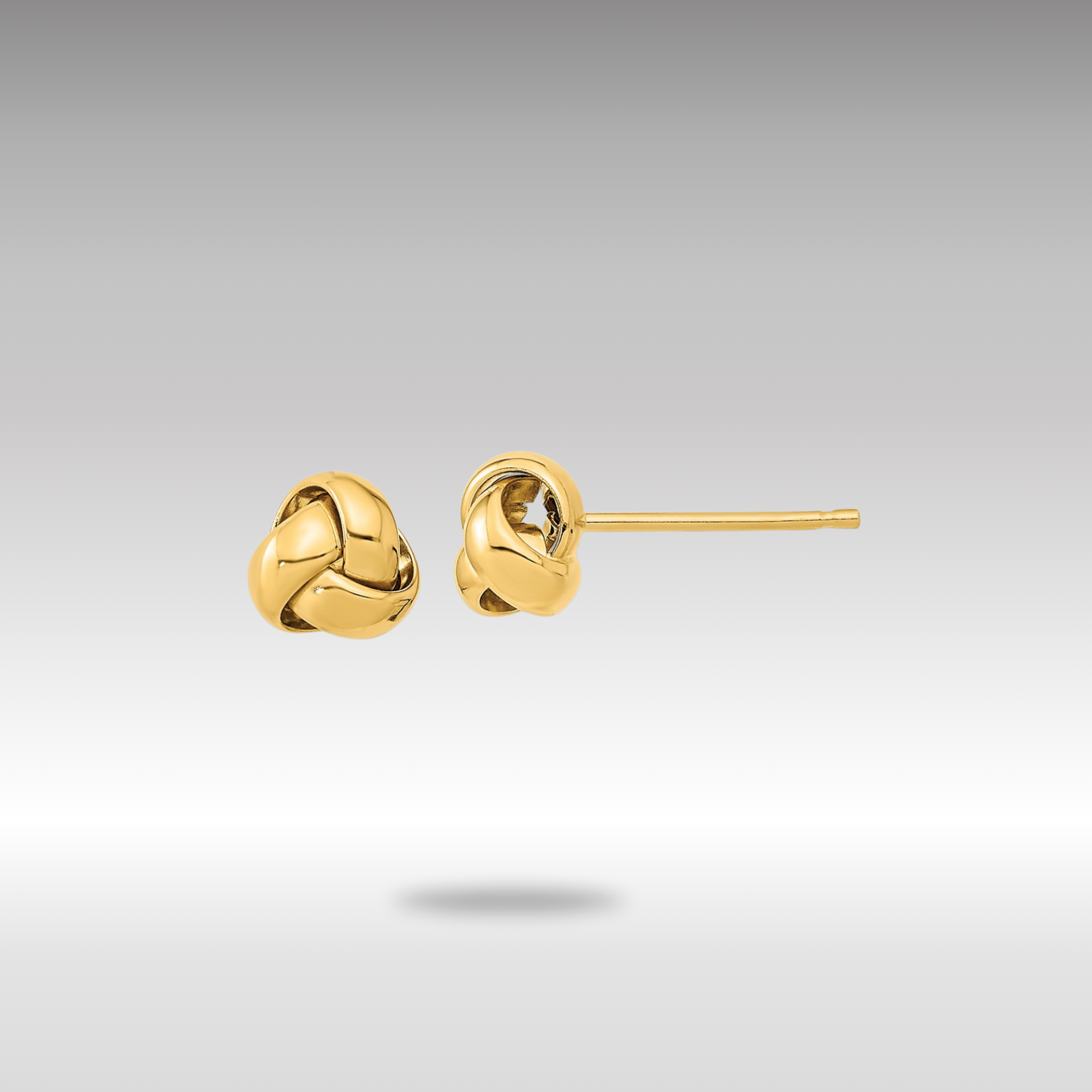 Gold Polished Love Knot Post Earrings for Women - Elegant Gift for Valentine's Day, Anniversary & Special Occasions - Model TL1046