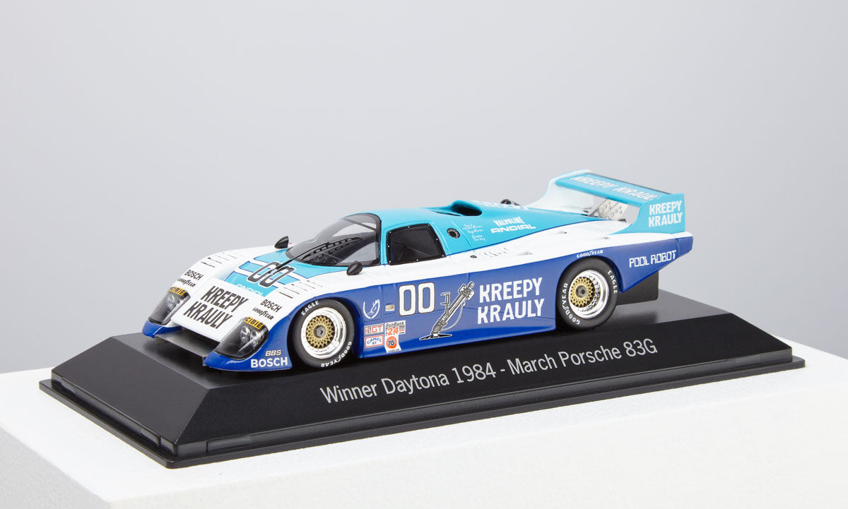 Porsche March 83G 1:43 Scale Diecast Model Car - 1984 Daytona 24 Hours Race Winner - Collectible Racing Car for Display, Gift, and Motorsport Enthusiasts