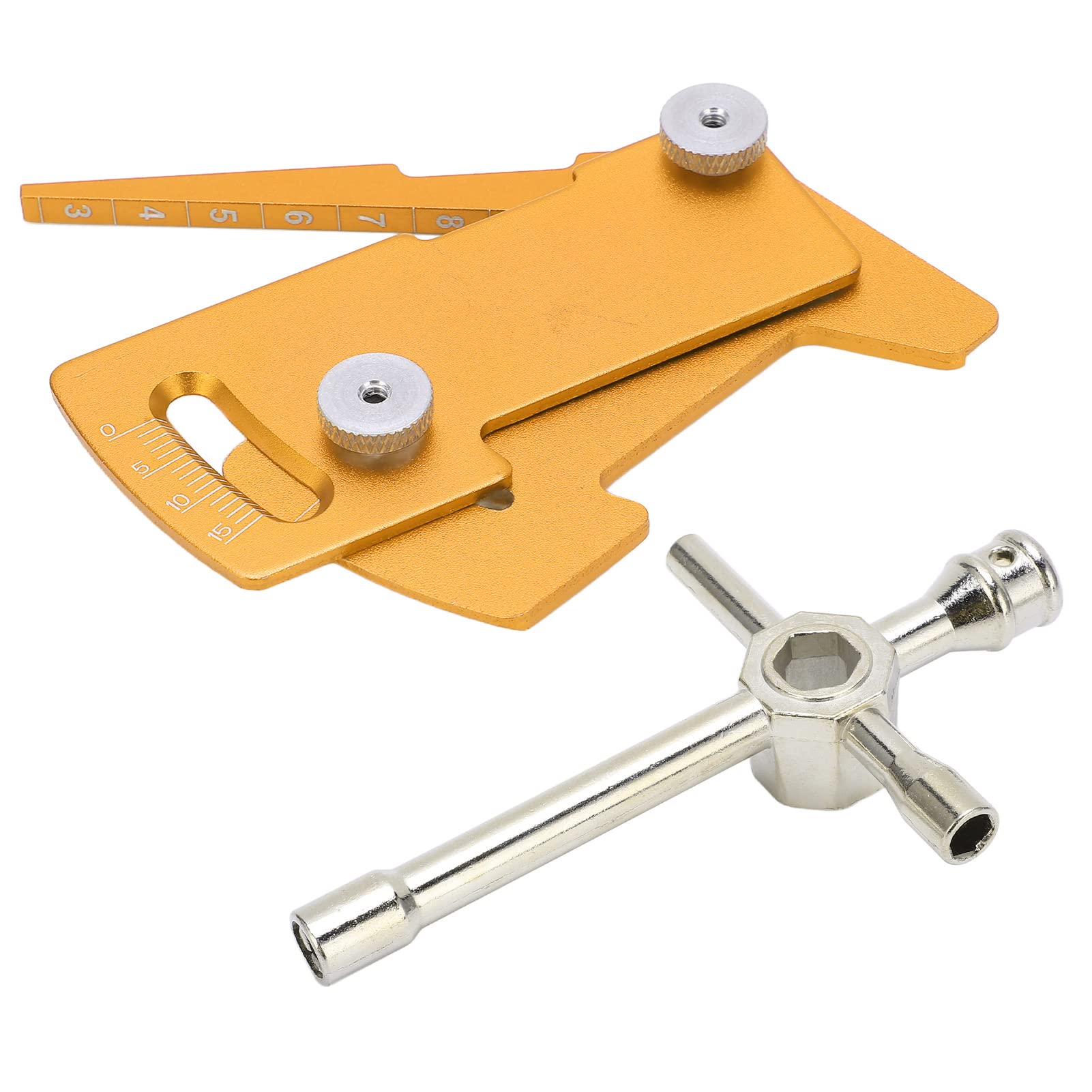 VGEBY RC Cross Sleeve & RC Car Ruler Kit - Hex Wrench Tool Set with Multifunctional Positioning Ruler for RC Car Maintenance and Repair | Perfect for Hobbyists, DIY Enthusiasts & Professional RC Car Tuning