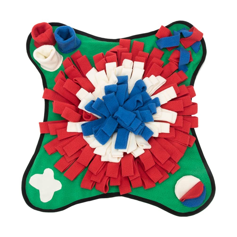 Balacoo Dog Snuffle Mat - Interactive Puzzle Toy for Dogs, Sniffing & Foraging Training Blanket with Polar Fleece - Perfect for Mental Stimulation & Indoor/Outdoor Play