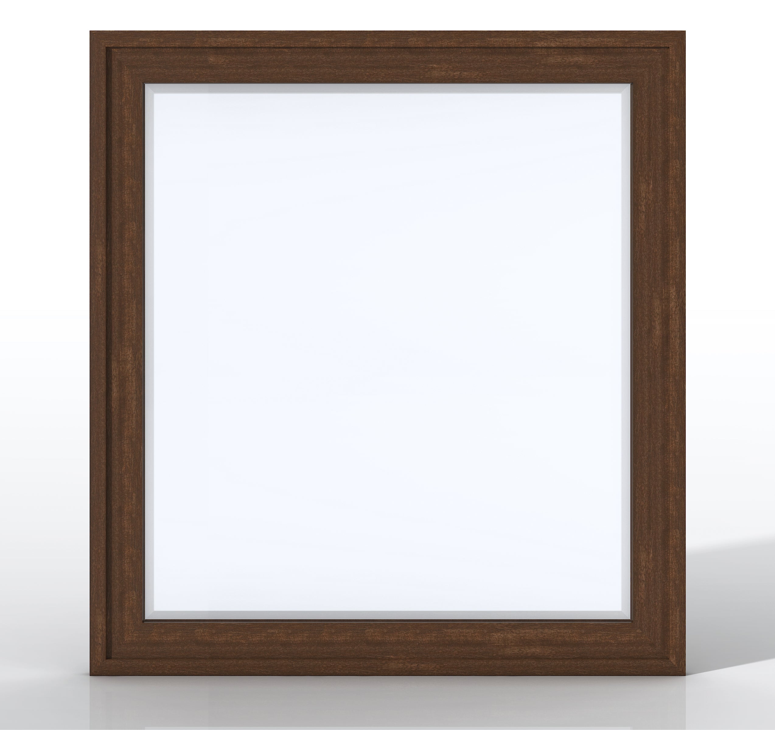 Addison 36 Inch Rectangular Wall Mirror - Mid Century Modern Acacia Wood Frame - Perfect for Living Room, Bedroom, or Entryway Decor