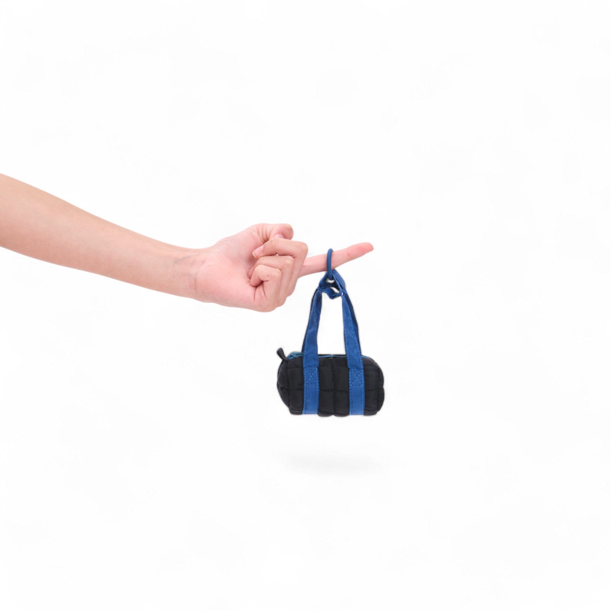 Mini Boba Keychain Duffle Bag - Midnight Black - Cute & Stylish Travel Bag for Women, Girls, Teens - Perfect for Gym, Work, School, Travel & Everyday Use